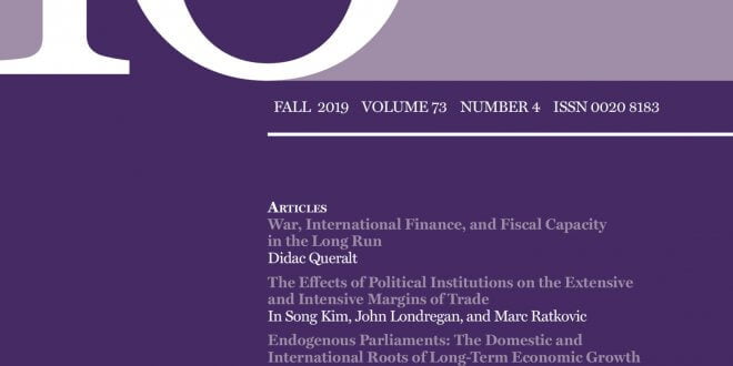 International Organization - Volume 73 - Issue 4 - Fall 2019