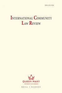 International Community Law Review - Volume 21 (2019): Issue 5 (Nov 2019) 2 26095