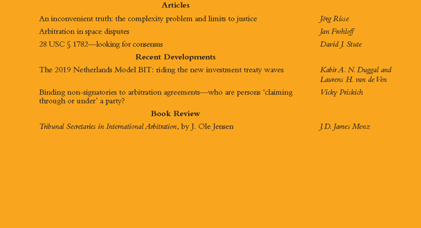 Arbitration International - Volume 35, Issue 3, September 2019