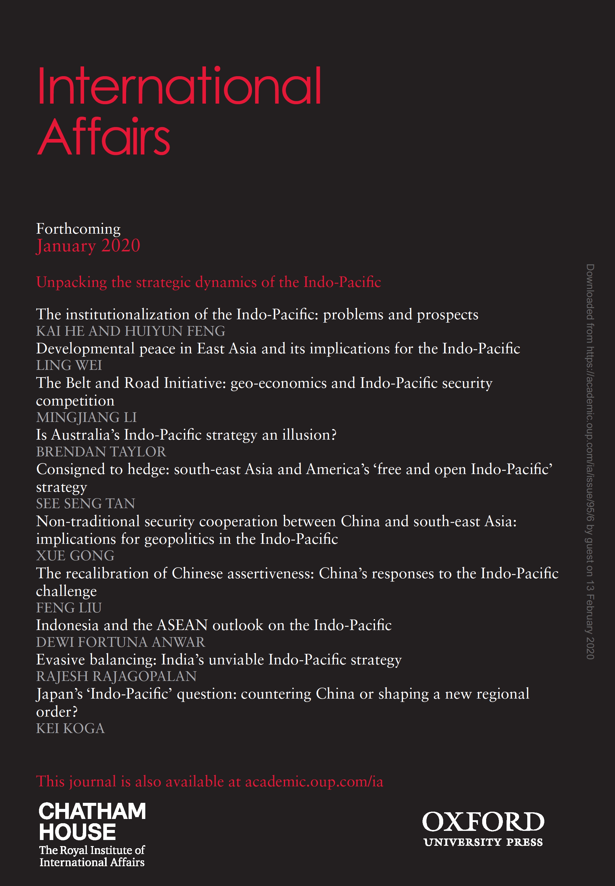 The Affairs Of The Other World International Affairs - Volume 96, Issue 1, January 2020 - Derecho