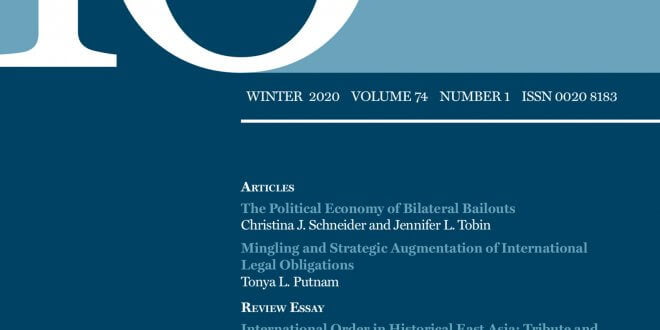 International Organization - Volume 74 - Issue 1 - Winter 2020