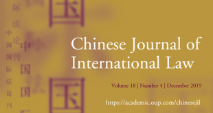 Chinese Journal of International Law - Volume 18, Issue 4, December 2019