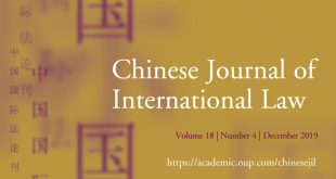 Chinese Journal of International Law - Volume 18, Issue 4, December 2019