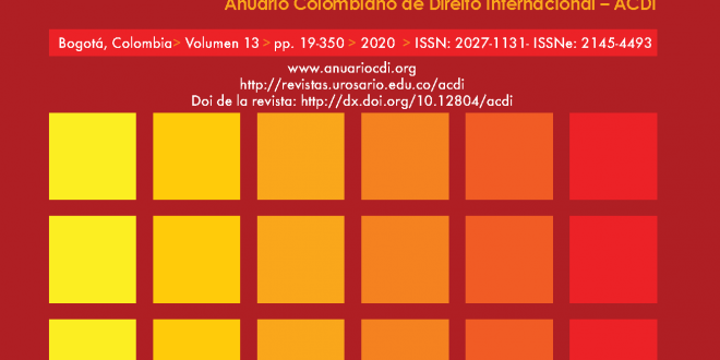 ACDI - Anuario Colombiano de Derecho Internacional - Vol. 13 (2020)