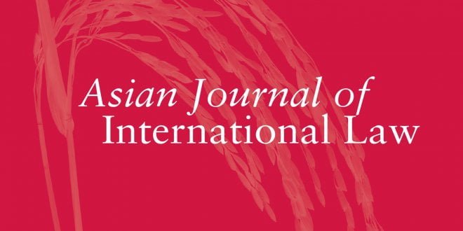 Asian Journal of International Law - Volume 10 - Issue 1 - January 2020