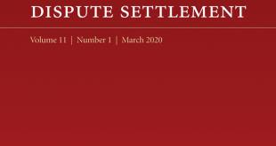 Journal of International Dispute Settlement - Volume 11, Issue 1, March 2020
