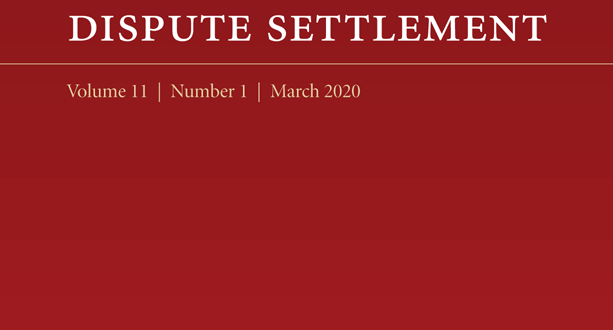 Journal of International Dispute Settlement - Volume 11, Issue 1, March 2020