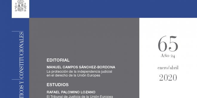 Revista de Derecho Comunitario Europeo - número 65, Enero/Abril 2020