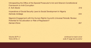 African Journal of International and Comparative Law - Volume 28, Issue 2, May, 2020