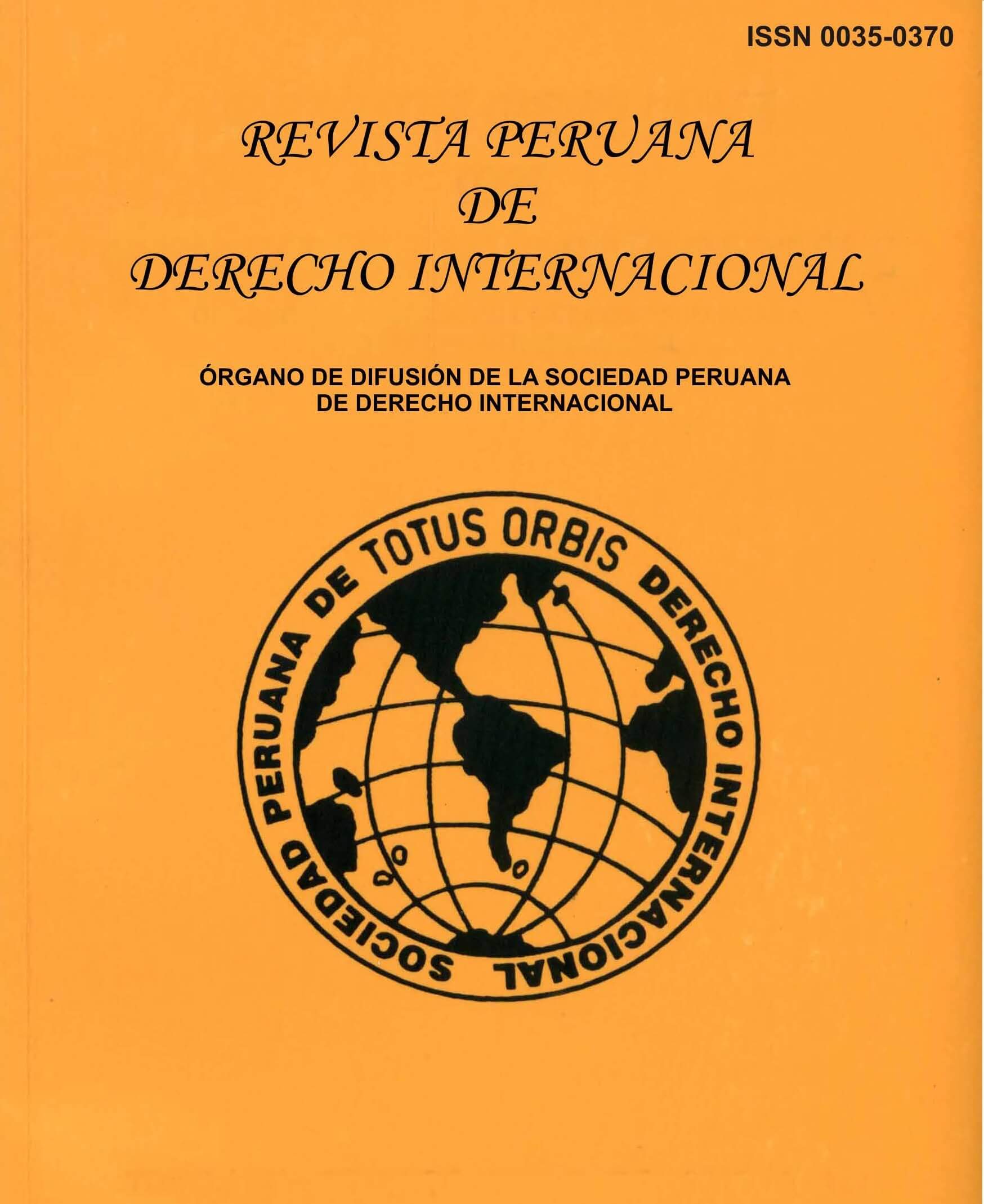 Revista Peruana de Derecho Internacional - Tomo LXX Enero-Abril 2020 N°164