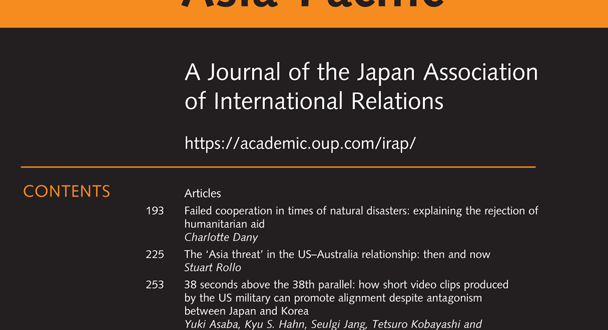 International Relations of the Asia-Pacific - Volume 20, Issue 2, May 2020