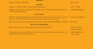 Arbitration International - Volume 36, Issue 1, March 2020