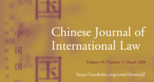 Chinese Journal of International Law - Volume 19, Issue 1, March 2020