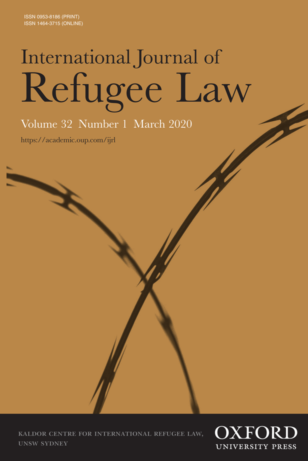 International Journal of Refugee Law - Volume 32, Issue 1, March 2020