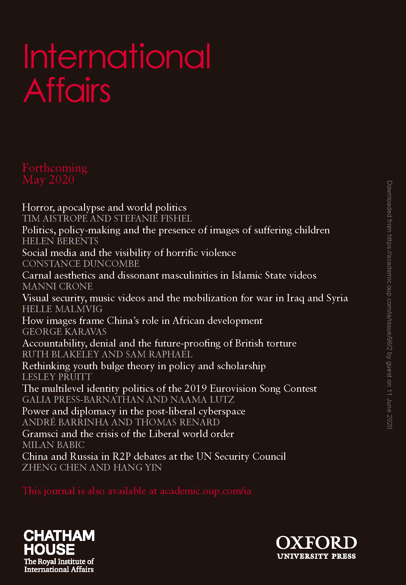 International Affairs - Volume 96, Issue 3, May 2020