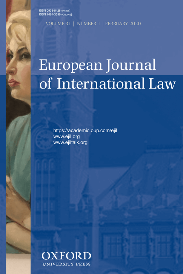 European Journal of International Law - Volume 31, Issue 1, February 2020
