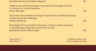 African Journal of International and Comparative Law - Volume 28, Issue 3, August, 2020