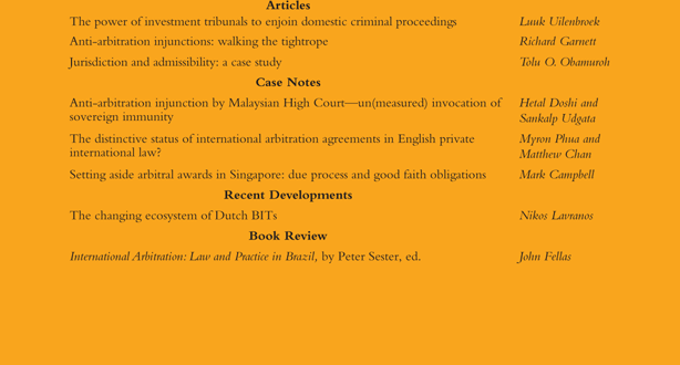 Arbitration International - Volume 36, Issue 3, September 2020