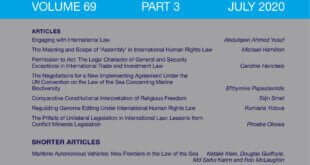 International & Comparative Law Quarterly - Volume 69 - Issue 3 - July 2020