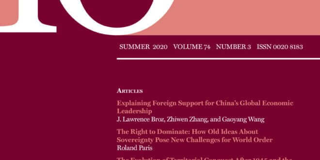 International Organization - Volume 74 - Issue 3 - Summer 2020