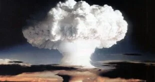 Gobierno de EEUU Ensayo nuclear realizado por Estados Unidos en Enewetak, un atolón de las Islas Marshall, el 1 de noviembre de 1952.