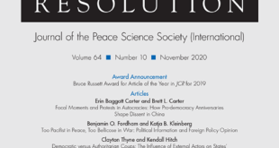 Journal of Conflict Resolution - Volume 64 Issue 10, November 2020