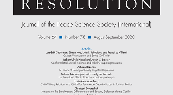Journal of Conflict Resolution - Volume 64 Issue 7-8, August-September 2020