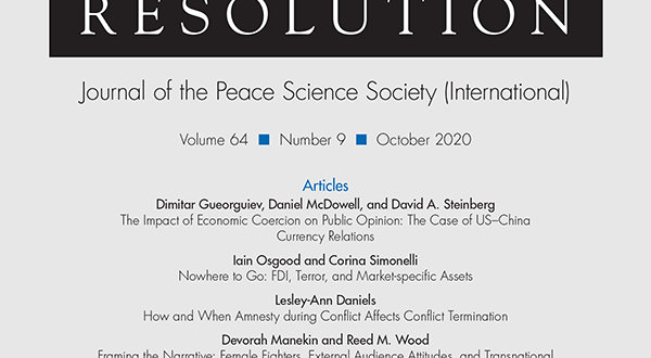 Journal of Conflict Resolution - Volume 64 Issue 9, October 2020