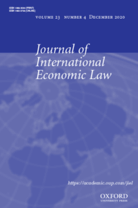 Journal of International Economic Law - Volume 23, Issue 4, December 2020