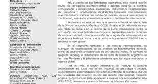CARI - Boletín informativo del Instituto de Derecho Internacional - Año 11 – Número 30 – diciembre 2020