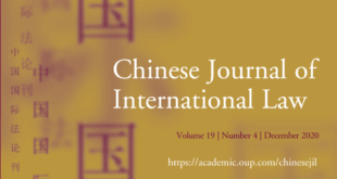 Chinese Journal of International Law - Volume 19, Issue 4, December 2020