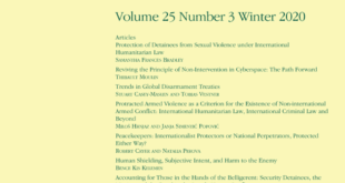 Journal of Conflict & Security Law - Volume 25, Issue 3, Winter 2020
