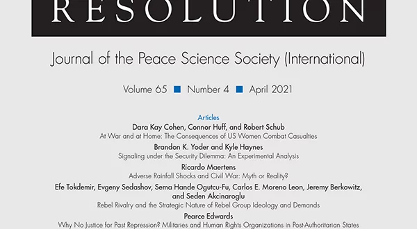 Journal of Conflict Resolution - Volume 65 Issue 4, April 2021