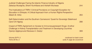 African Journal of International and Comparative Law - Volume 29, Issue 2, May, 2021