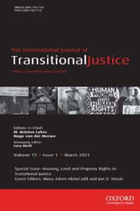 International Journal of Transitional Justice - Volume 15, Issue 1, March 2021