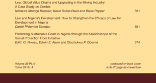 African Journal of International and Comparative Law - Volume 29, Issue 4, November, 2021