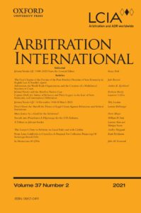 Arbitration International - Volume 37, Issue 2, June 2021