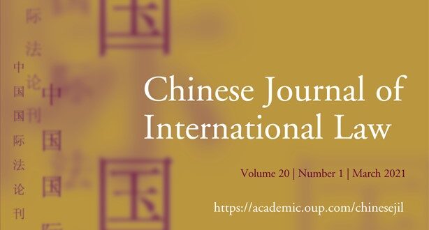 Chinese Journal of International Law - Volume 20, Issue 1, March 2021
