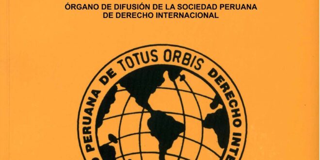 Revista Peruana de Derecho Internacional - Tomo LXXI Mayo-Agosto 2021 N°168