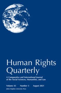 Human Rights Quarterly - Volume 43, Number 3, August 2021