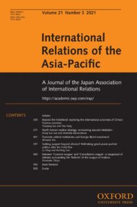 International Relations of the Asia-Pacific - Volume 21, Issue 3, September 2021