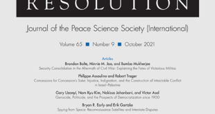 Journal of Conflict Resolution - Volume 65 Issue 9, October 2021