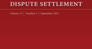 Journal of International Dispute Settlement - Volume 12, Issue 3, September 2021