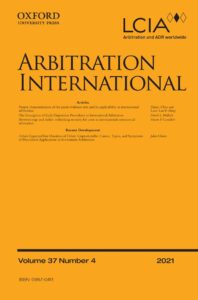 Arbitration International - Volume 37, Issue 4, December 2021