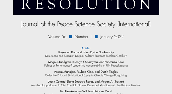 Journal of Conflict Resolution - Volume 66 Issue 1, January 2022