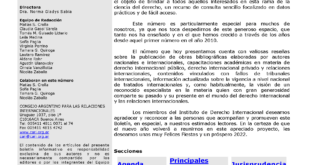 Boletín informativo del Instituto de Derecho Internacional - Año 12 – Número 33 – diciembre 2021