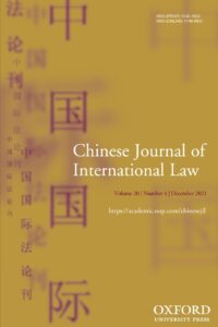 Chinese Journal of International Law - Volume 20, Issue 4, December 2021