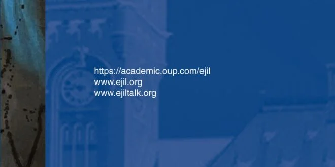 European Journal of International Law - Volume 32, Issue 4, November 2021