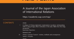 International Relations of the Asia-Pacific - Volume 22, Issue 1, January 2022
