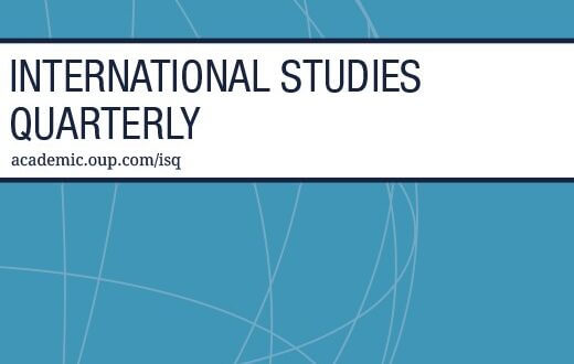 International Studies Quarterly - Volume 66, Issue 1, March 2022